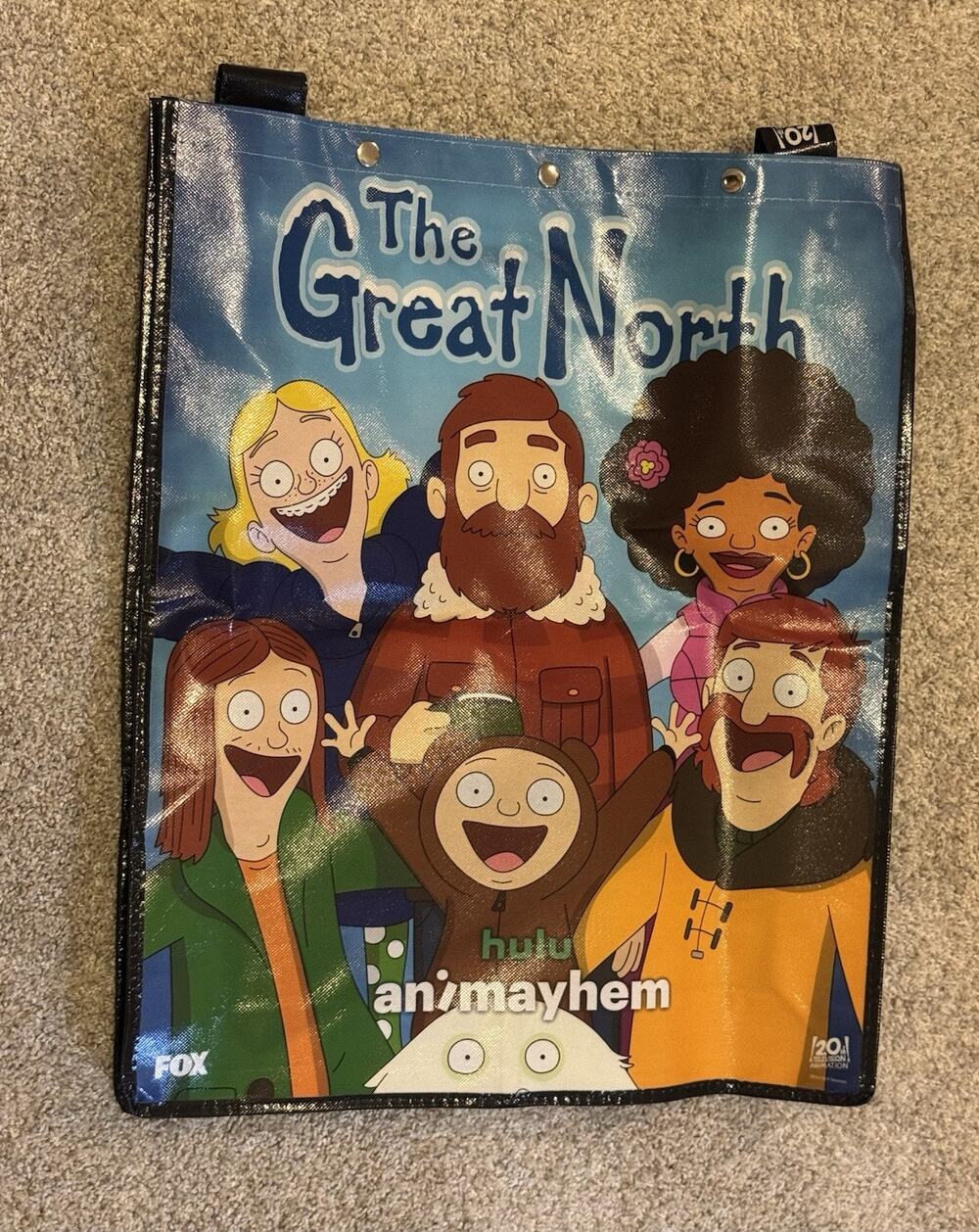 The Great North SDCC 2023 2024 Hulu Animayhem Comic Con Swag Bags Lot of 2
